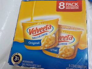 lot 163 image: 8 pack Velveeta Shells and Cheese...