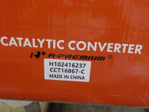 lot 169 image: Catalytic Converter...