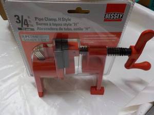 lot 191 image: Bessey 34 Pipe Clamp H Style...