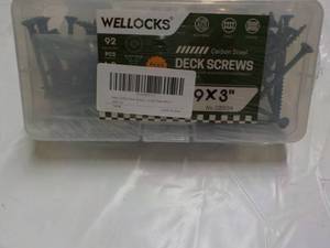 lot 198 image: Wellocks Deck Screws Screws # 9 x 3...
