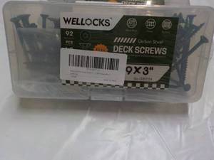 lot 199 image: Wellocks Deck Screws Screws # 9 x 3...
