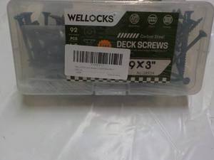 lot 200 image: Wellocks Deck Screws Screws # 9 x 3...
