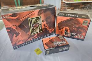 lot 108 image: 1980s TurboGrafx Game Console