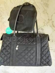 lot 29 image: Initials Inc - Monogrammed Duffle & Travel Pouch D