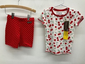 lot 39 image: Matilda Jane Size 4 two piece cherry and polka dot pajama short set.