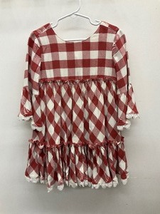 lot 47 image: Matilda Jane Size 4 Just Imagine Kassidy plaid ruffle dress