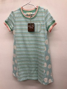 lot 53 image: Matilda Jane Size 6 Dream Chasers Sweet and Sporty Blue striped polka dot dress