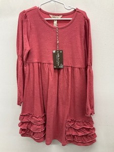lot 64 image: Matilda Jane Size 6 pink long sleeve dress