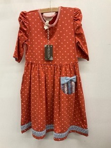 lot 85 image: Matilda Jane Size 8 Heart to Heart Polka Dot Knit Dress