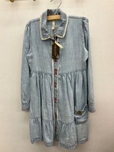 lot 126 image: Matilda Jane Size 10 chambray tiered dress
