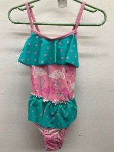 lot 119 image: Matilda Jane Size 4 Pink Flamingo Swimsuit