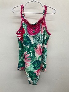 lot 120 image: Matilda Jane Size 10 tropical pattern swimsuit