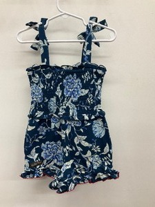 lot 43 image: Matilda Jane Size 4 Camile Blue Floral Romper