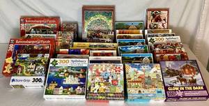 lot 25 image: Massive Lot of 300 Piece Puzzles - Lot 2 - Includes 30 Puzzles
