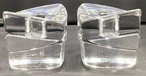 lot 17 image: Pair of Signed Orefors Candle Holders - Made in Sweden