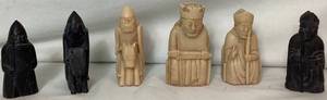 lot 80 image: 6 Isle Of Lewis Medieval Chess Pieces