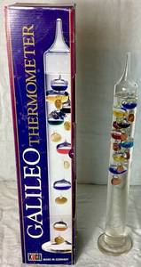 lot 63 image: Koch 17 Galileo Thermometer Made in Germany with Original Box