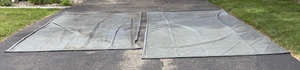 lot 147 image: Set of 2 Garage  Floor Containment Mats - Securly Covers Flooring in a 2 Car Garage