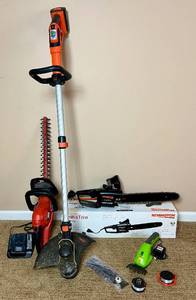 lot 107 image: Corded and Cordless Yard Bundle