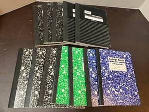 lot 110 image: Wide and College Ruled Composition Books