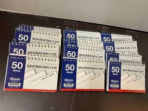 lot 141 image: Spiral Bound Index Cards