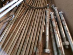 lot 38 image: Box of Square Head Bolts & Misc