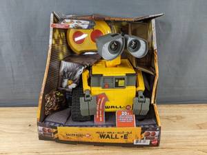 lot 30K image: Brand New Mattel Disney Pixar WALL-E Remote Control Toy Robot 9.5 Tall