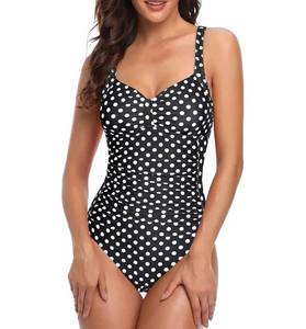 lot 631 image: Brand New Womens Medium Tempt Me Polka Dot One-Piece Swimsuit