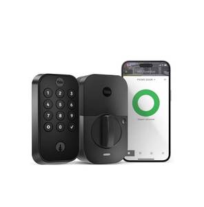 lot 22K image: Brand New Yale Assure Lock 2 Black Suede Keypad Smart Lock with Wi-Fi
