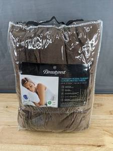 lot 95 image: Brand New Beautyrest Luxury Heated Throw Blanket, 60 x 70, Brown