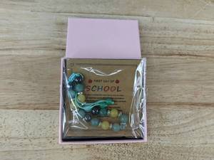 lot 114 image: Brand New First Day of School Adjustable Bead Bracelet in Gift Box