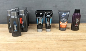 lot 120A image: Brand New 13 Piece Axe & Dial Mens Body Care Set