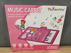 lot 134 image: Brand New Tsomtto 2-in-1 Musical Mat Piano Drum Carpet