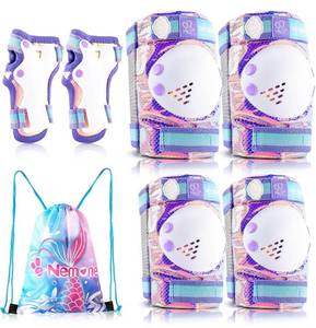 lot 141 image: Brand New Nemone Mermaid Knee and Elbow Pad Set for Kids