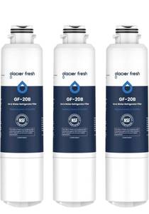lot 143 image: Brand New Glacier Fresh Refrigerator Water Filter 3-Pack