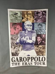 lot 144 image: Brand New Jimmy Garoppolo The Eras Tour NFL Canvas - 15.75 x 24.5