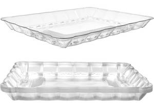 lot 196 image: 12 Brand New Prestee 9 x 13 Plastic Serving Platters