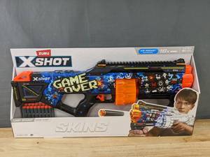 lot 50K image: Brand New Zuru X-Shot Skins Game Over Last Stand Dart Blaster with 16 Darts