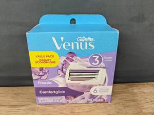 lot 48K image: 6 Brand New Gillette Venus Comfortglide Freesia Razor Cartridges