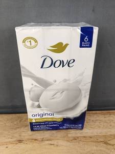 lot 80K image: 6 Brand New Dove Original Beauty Bars