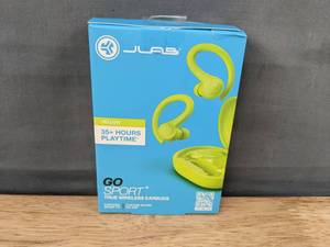 lot 69K image: Brand New JLab Go Sport Plus True Wireless Earbuds - Yellow