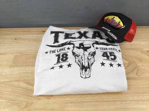 lot 114K image: Brand New Texas Hoodie Mens Size XL and Adjustable Trucker Cap