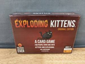 lot 117K image: Brand New Exploding Kittens Original Edition Sealed Card Game Ages 7