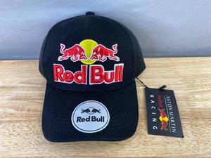 lot 4K image: Brand New Red Bull Racing Black Mesh Snapback Cap Adult OSFM