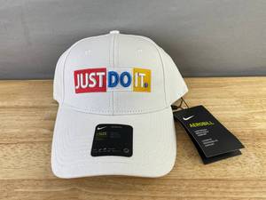 lot 8K image: Brand New Nike Just Do It Aerobill Hat White Adult OSFM