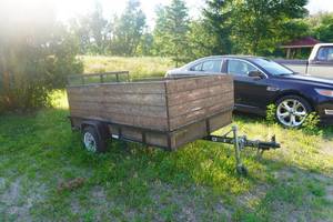 lot 8 image: 2012 Carry On 8 Utility Trailer With Drop Down Load Ramp