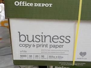 lot 1 image: Office Depot 5000 White 8.5 x 11 C...