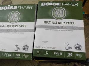 lot 2 image: Boise X9 White 5000 Sheets 8.5 x 11...