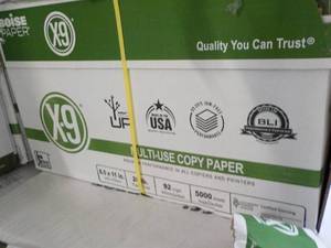 lot 4 image: Boise X9 White 5000 Sheets 8.5 x 11...