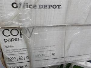 lot 6 image: Office Depot White 4000 Sheets 8.5 ...